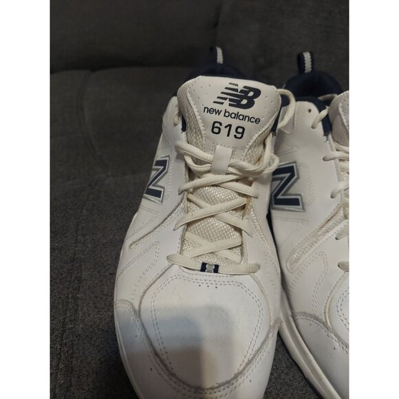 Size 13 - New Balance 619v1 White Navy Sneakers Shoes Walking 4E - Picture 4 of 8